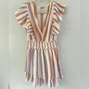 SAYLOR Stripe Mini Dress Revolve XS